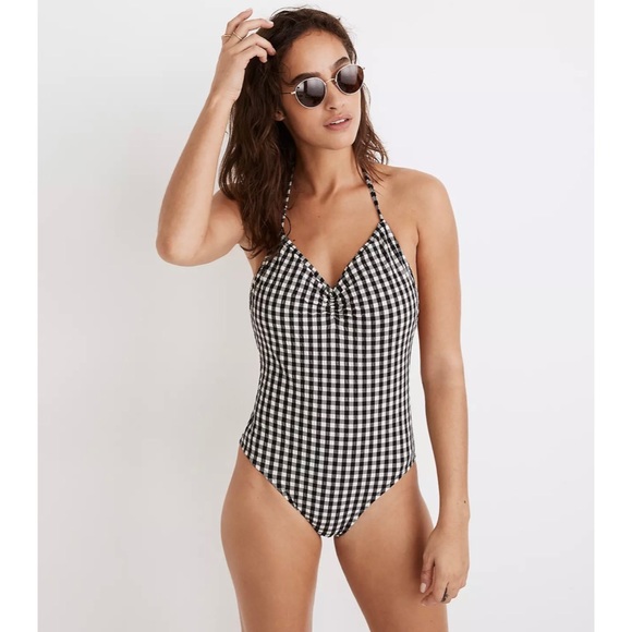 Madewell Other - Like new! Madewell Seersucker Gingham One-piece Swimsuit